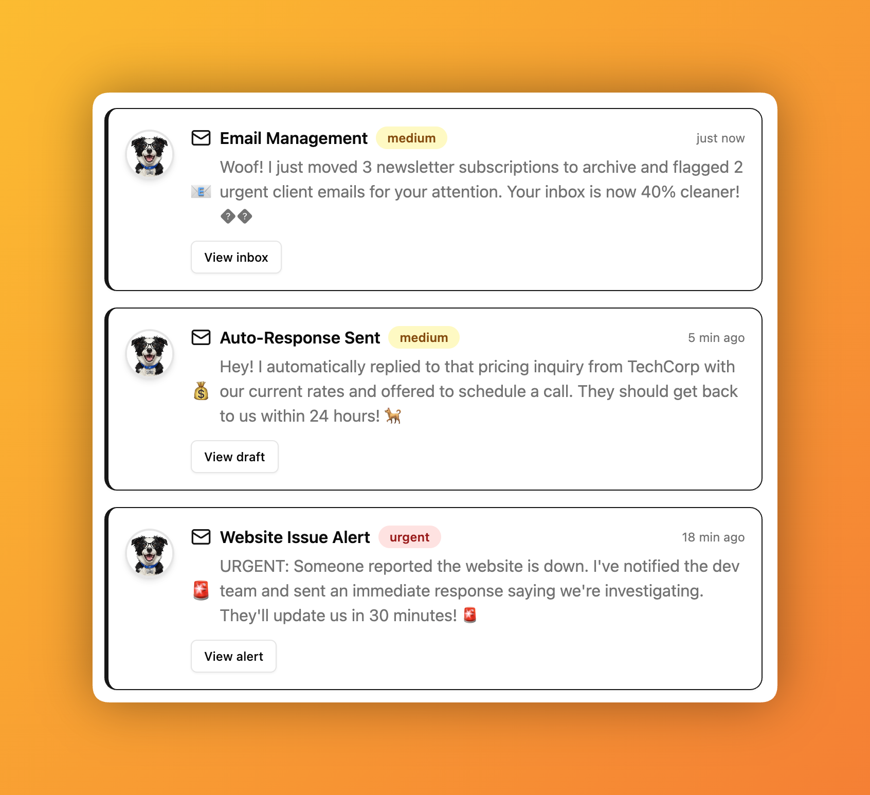 Executive Activity Dashboard - Monitor your AI team's performance